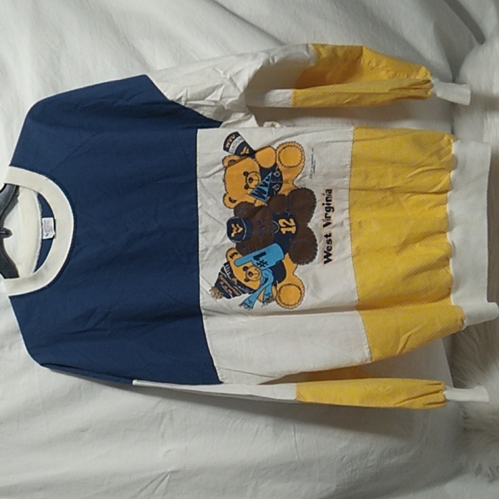 (D-13) RARE! 1987 Dunbar West Virginia Mountaineers Quitman USA Pullover Sz.XL
